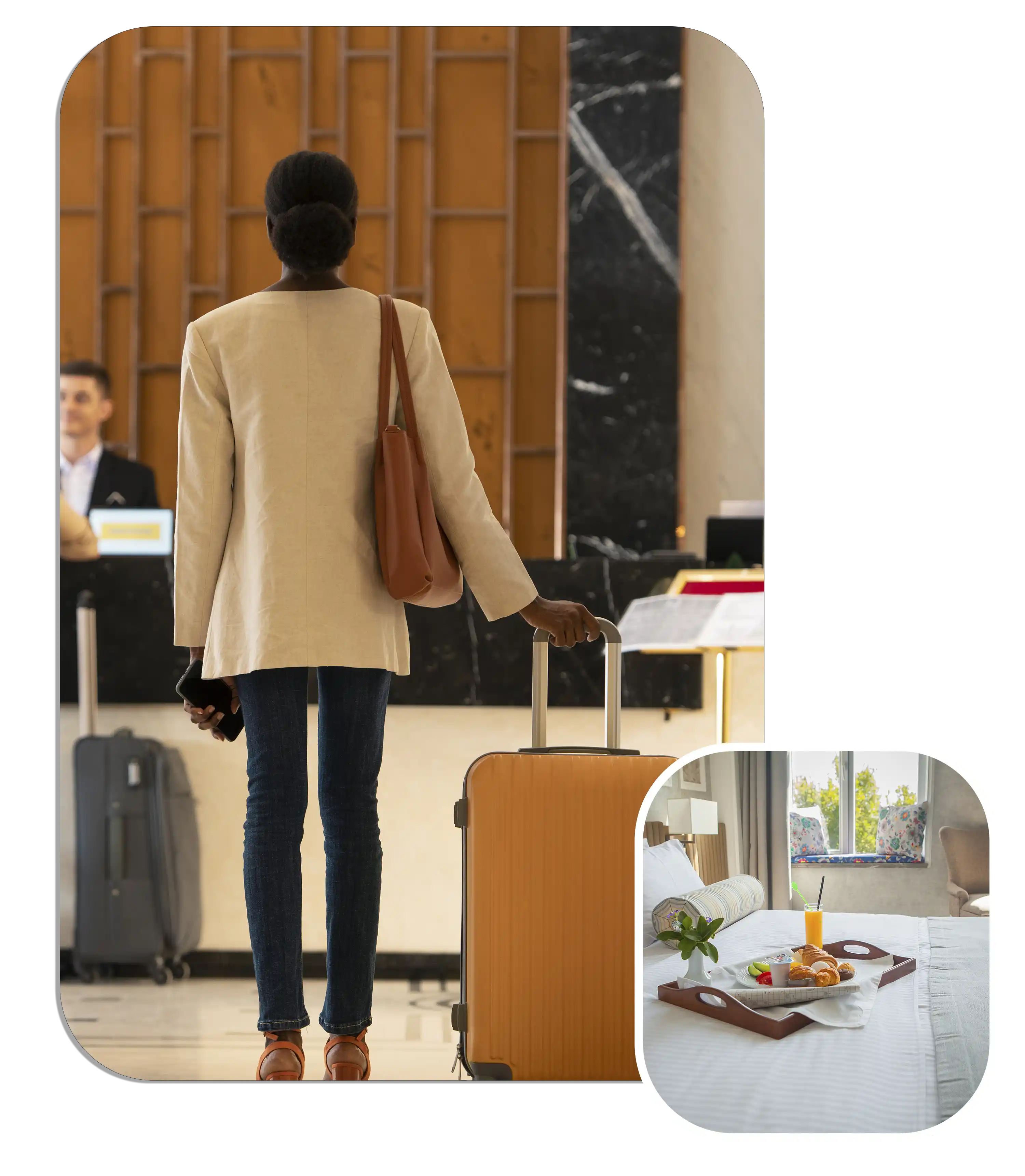 Hotel receptionist work